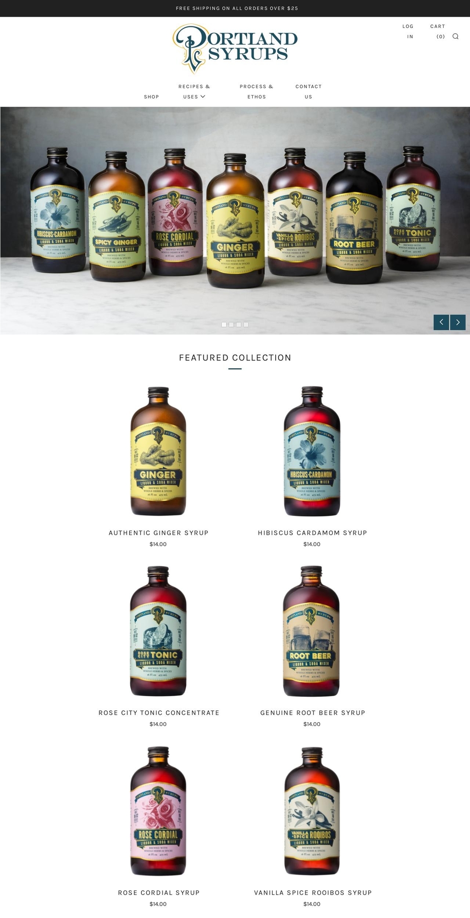 portlandsoda.com shopify website screenshot
