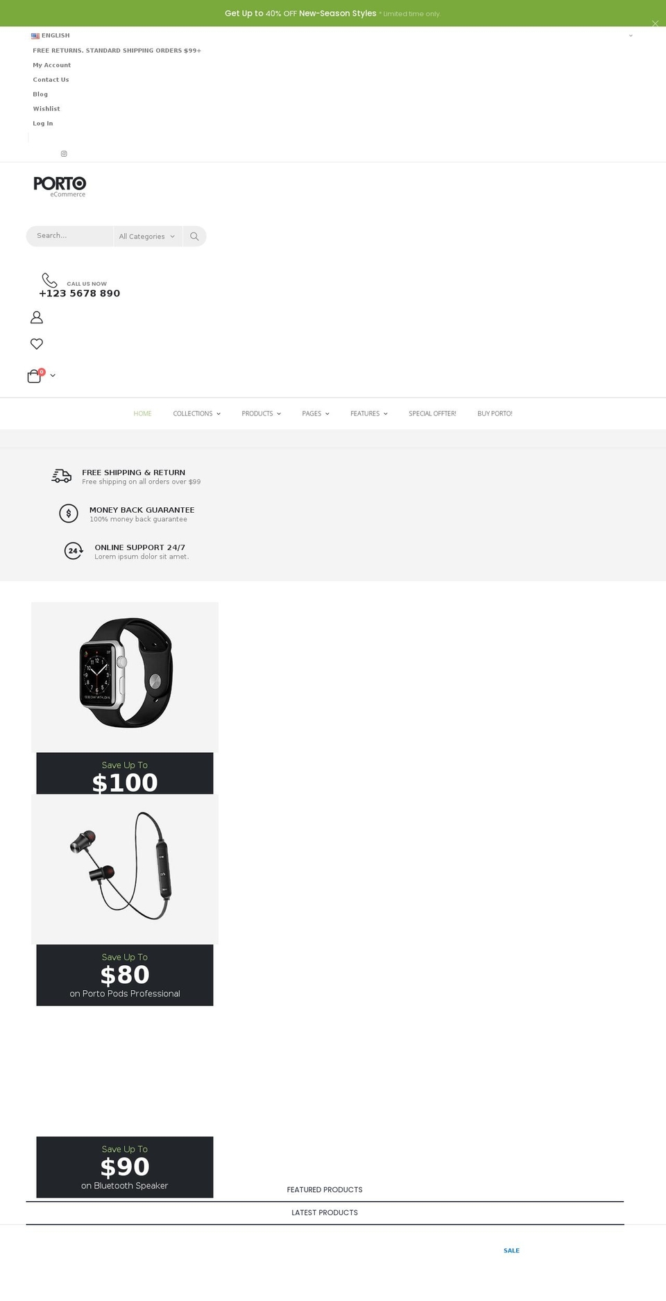 porto-demo14.myshopify.com shopify website screenshot