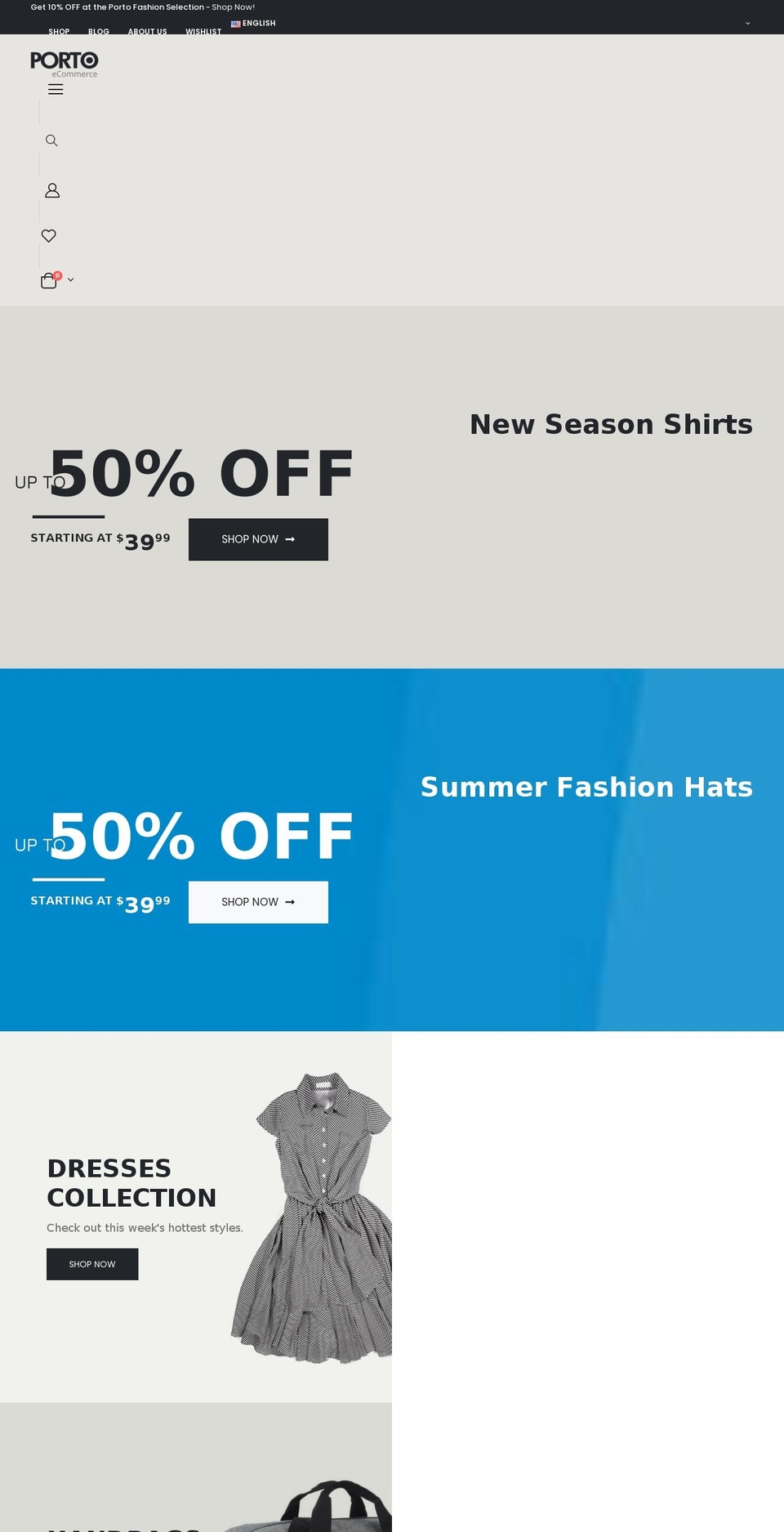 porto-demo16.myshopify.com shopify website screenshot