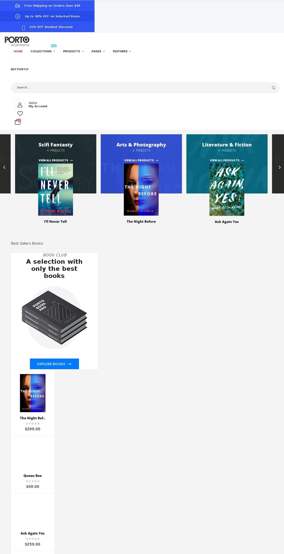 porto-demo25.myshopify.com shopify website screenshot