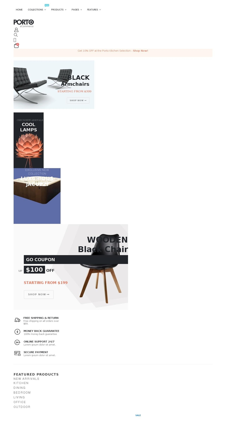 porto-demo28.myshopify.com shopify website screenshot