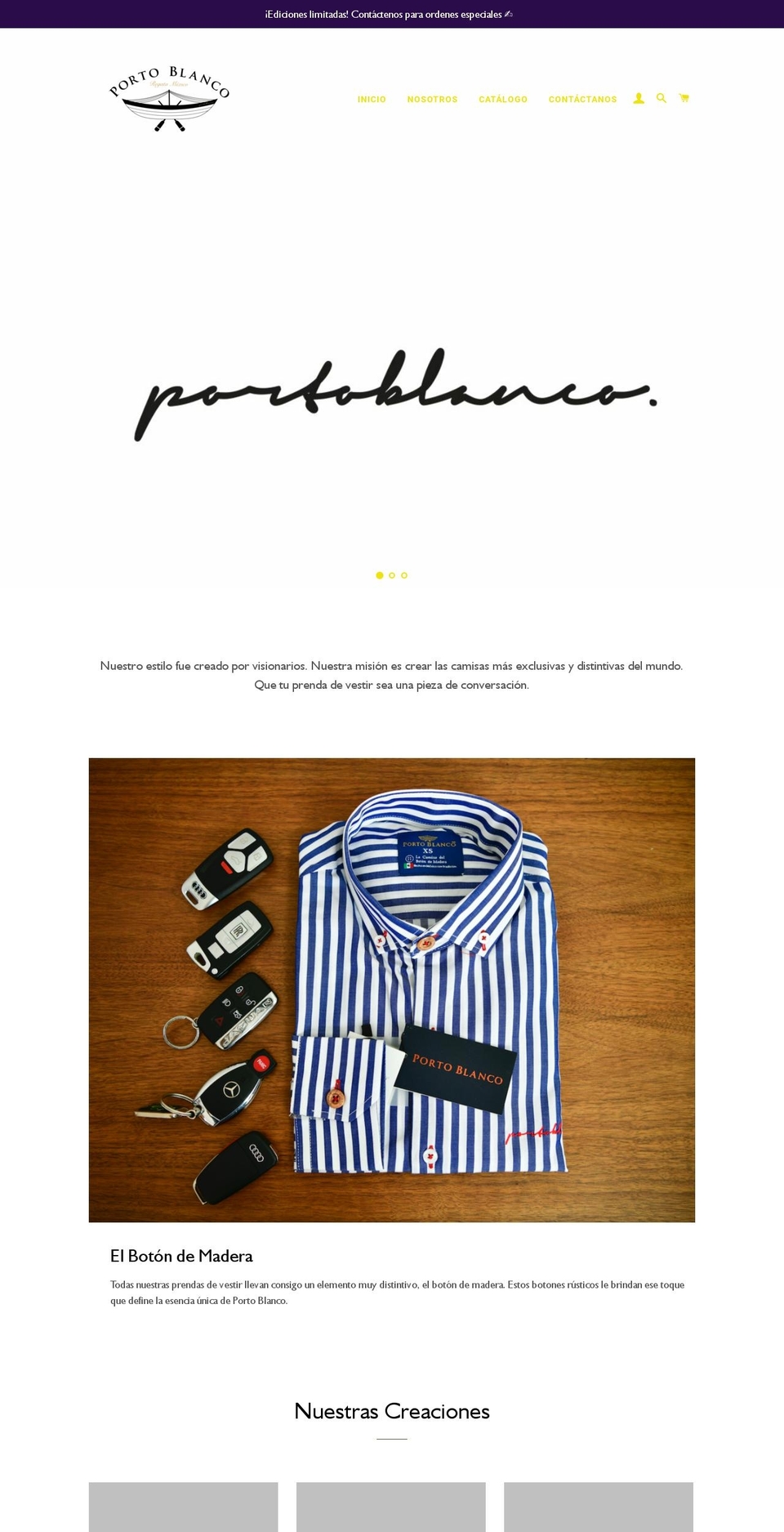 portoblancopr.com — Shopify storefront screenshot