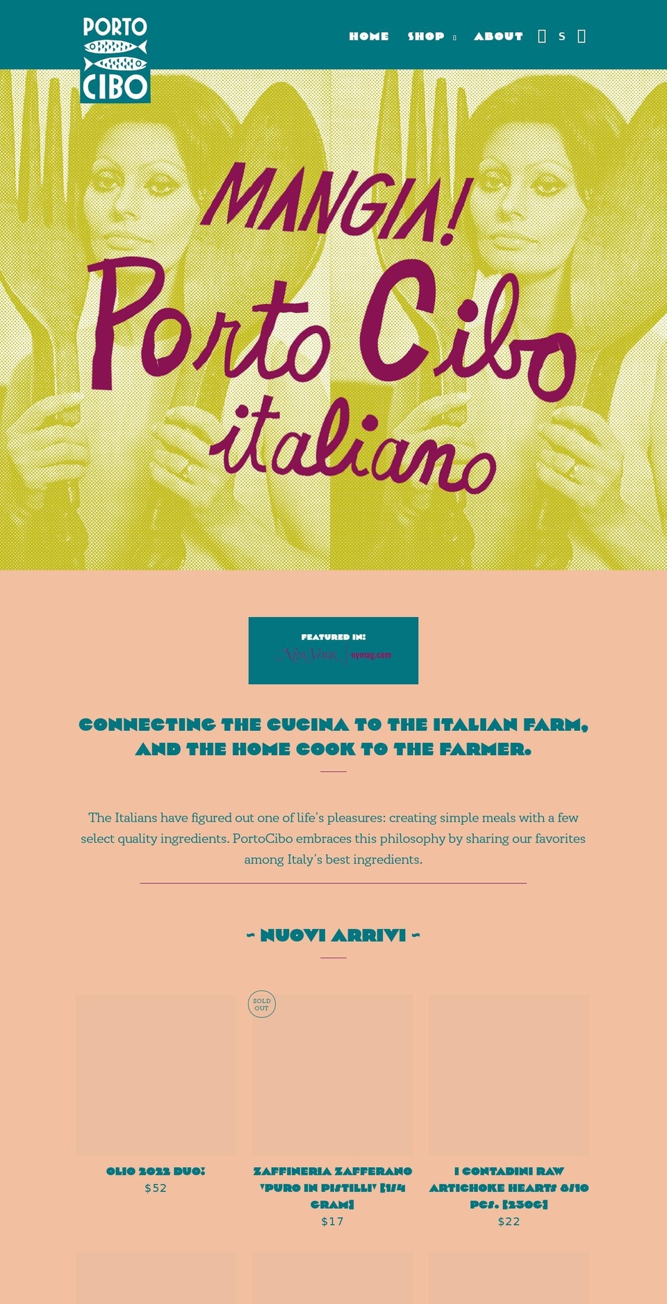 portocibo.com shopify website screenshot