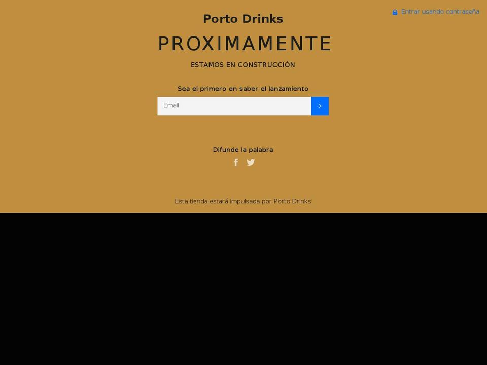portodrinks.com — Shopify storefront screenshot