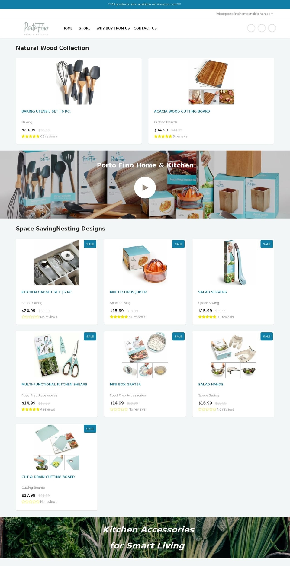 portofinohomeandkitchen.com — Shopify storefront screenshot