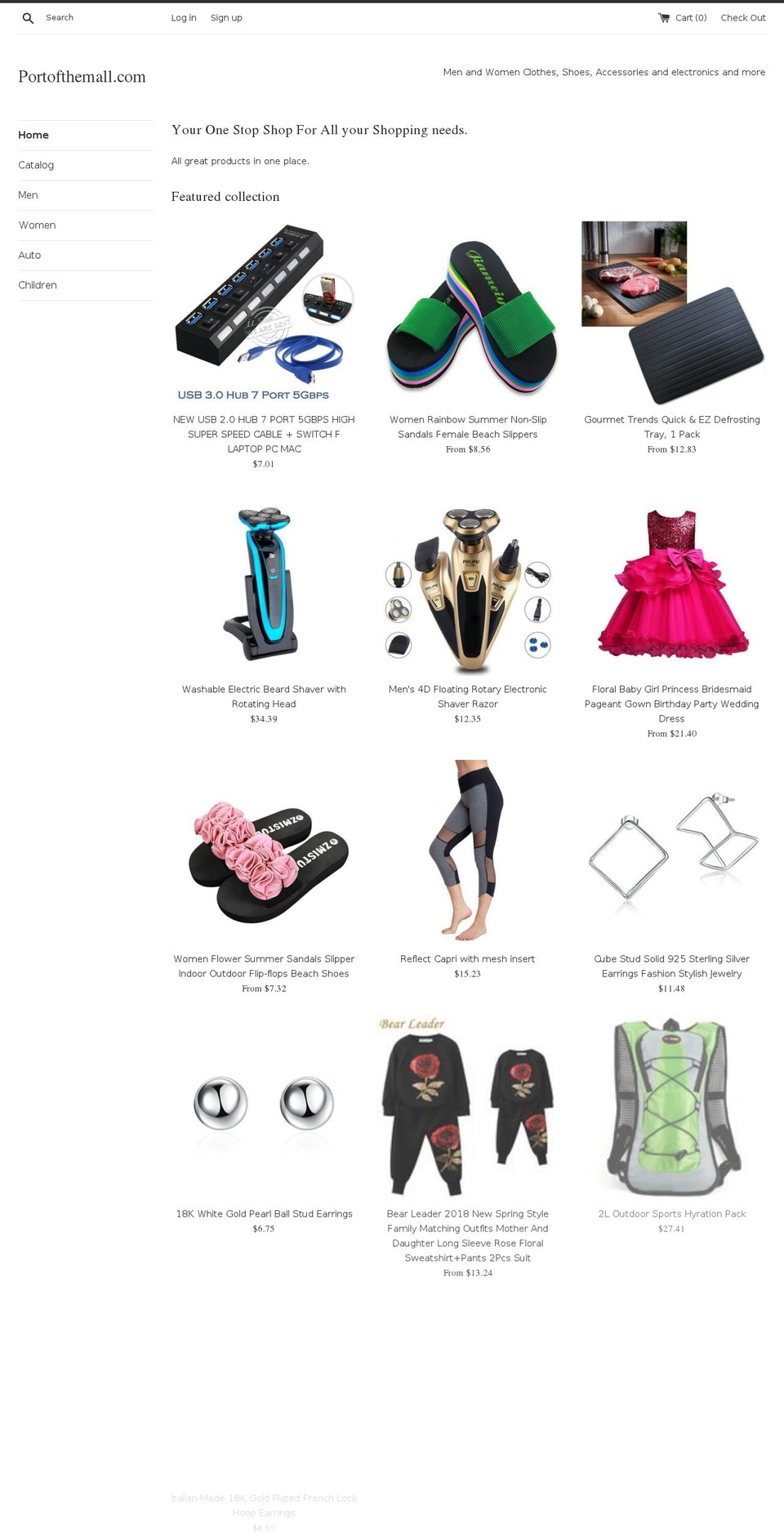 portofthemall.com — Shopify storefront screenshot
