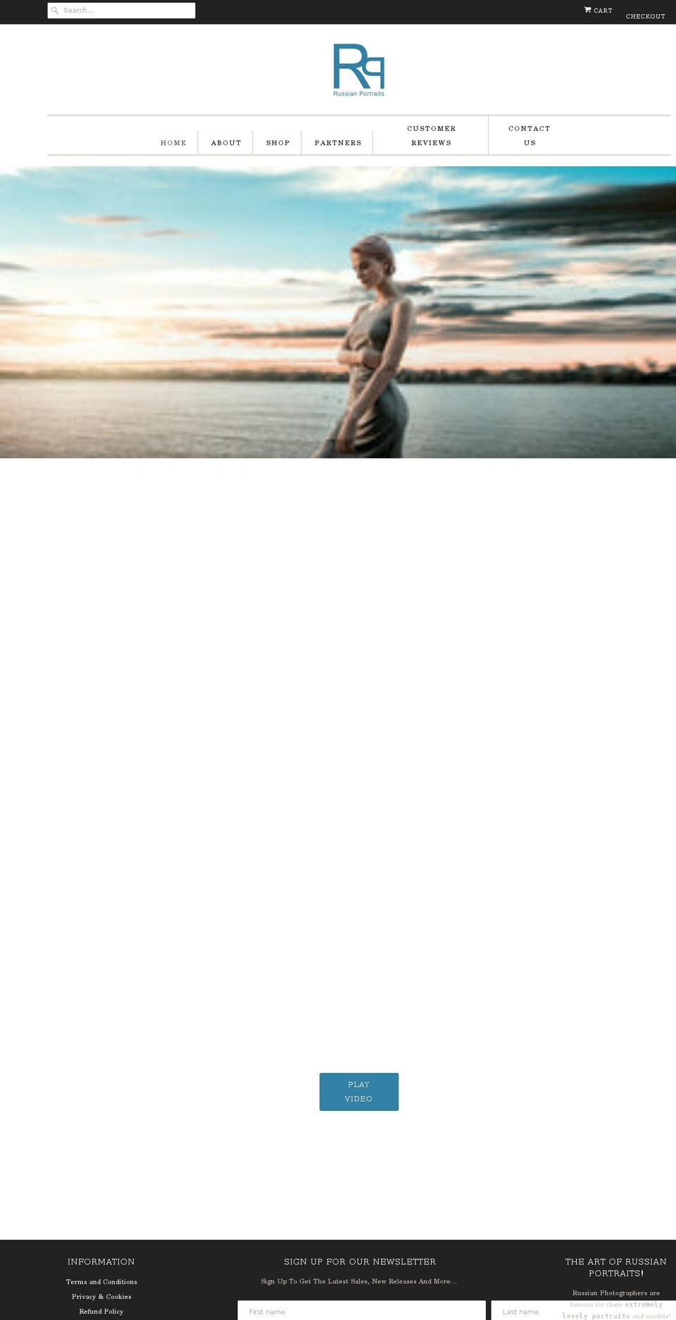 portraitsrussian.com — Shopify storefront screenshot
