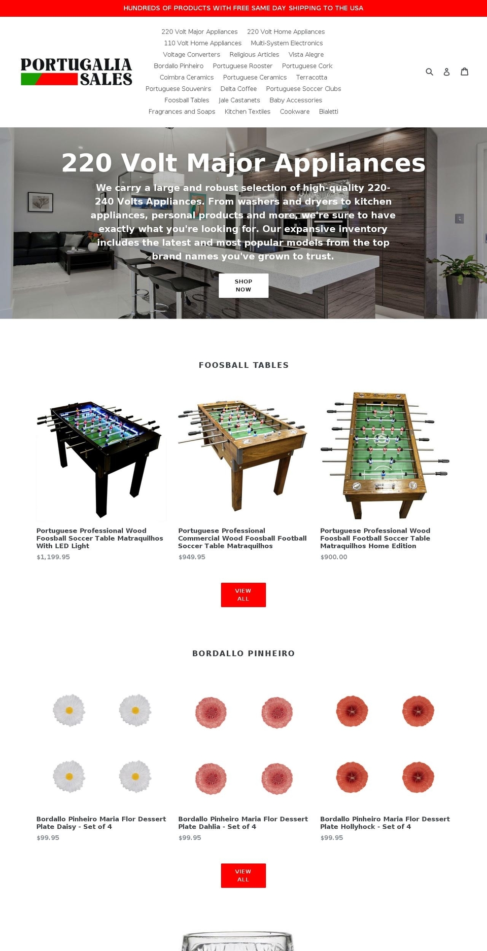 portugaliastore.com shopify website screenshot