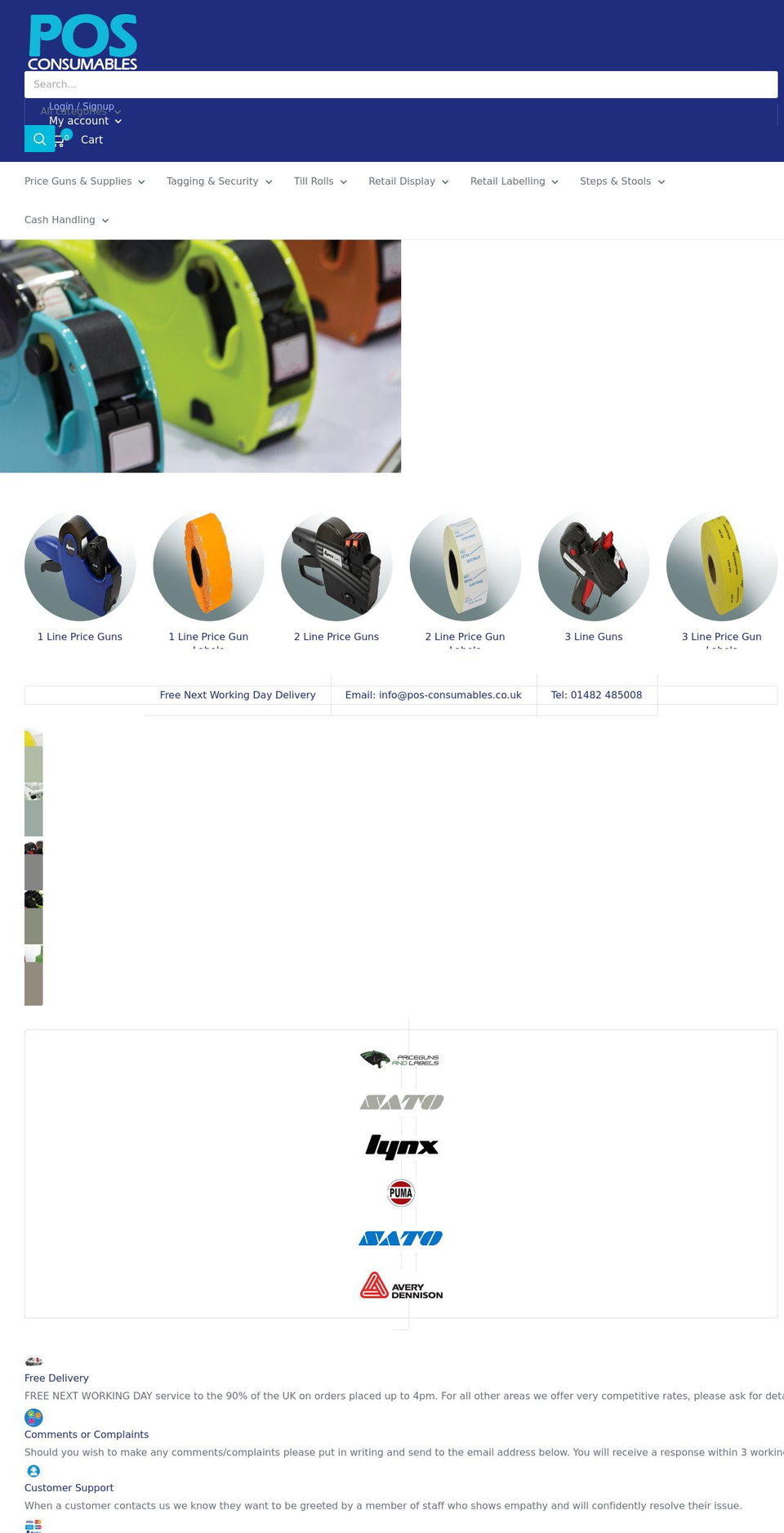 pos-consumables.co.uk shopify website screenshot