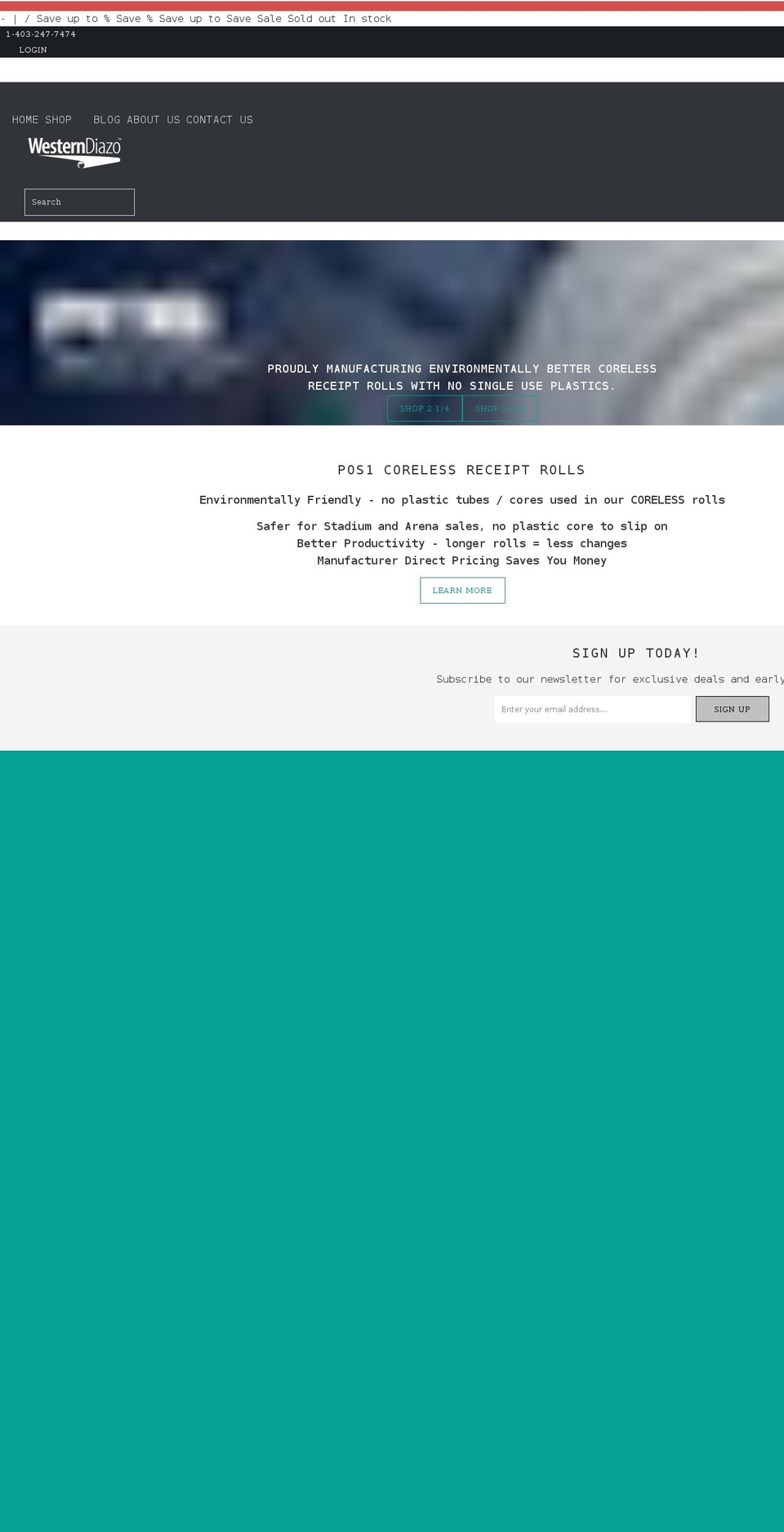 pos1paper.com shopify website screenshot