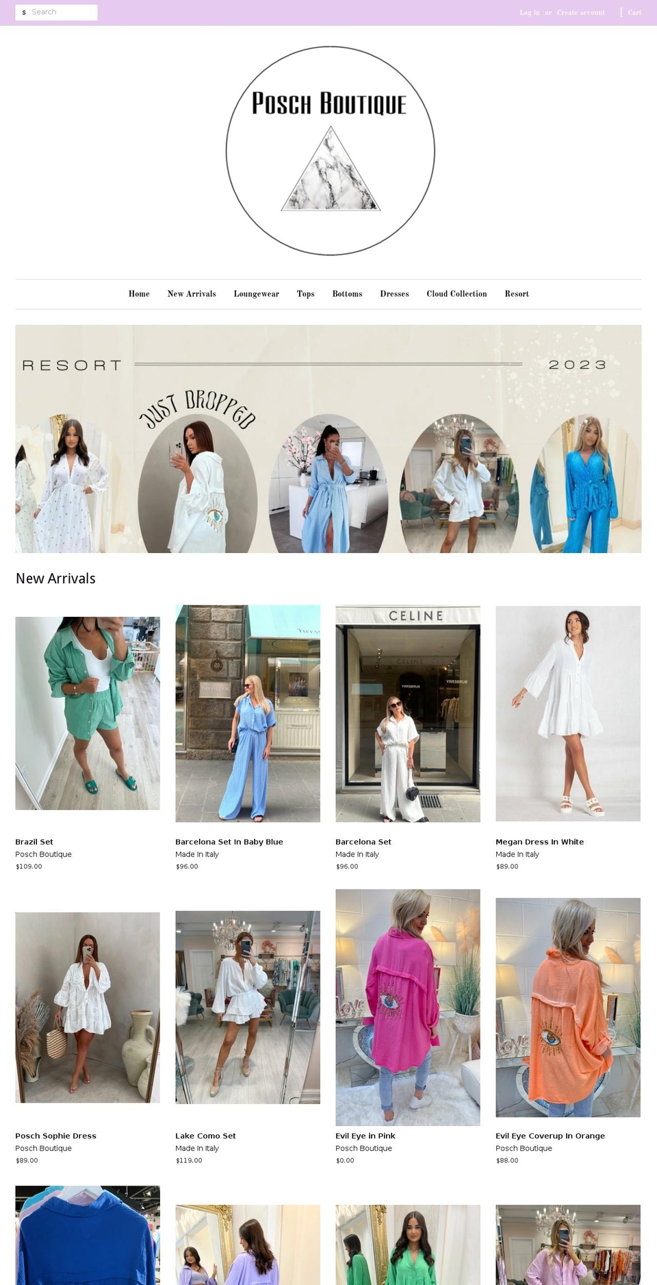 poschbtq.com shopify website screenshot