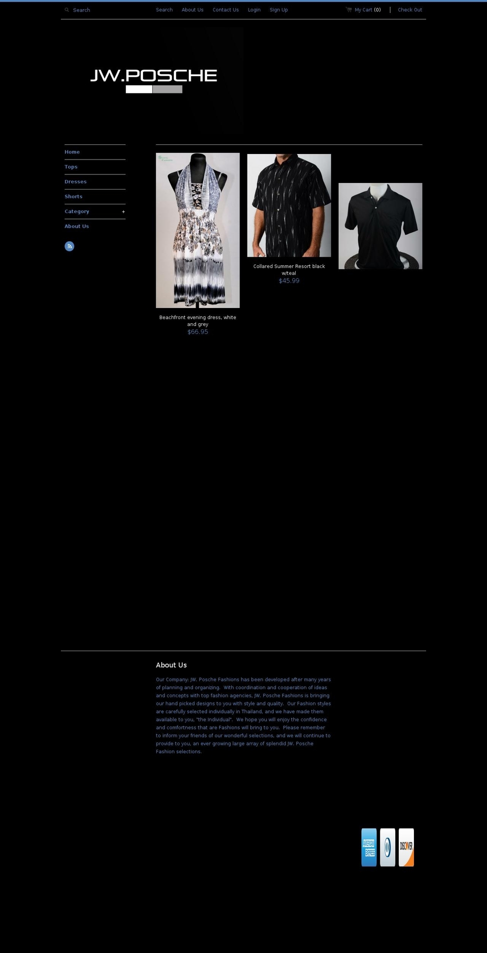 poschefashions.com shopify website screenshot