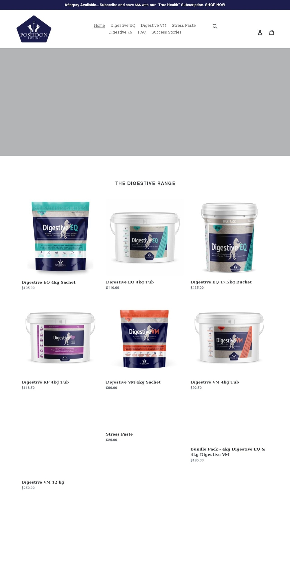 poseidonequineqld.com shopify website screenshot