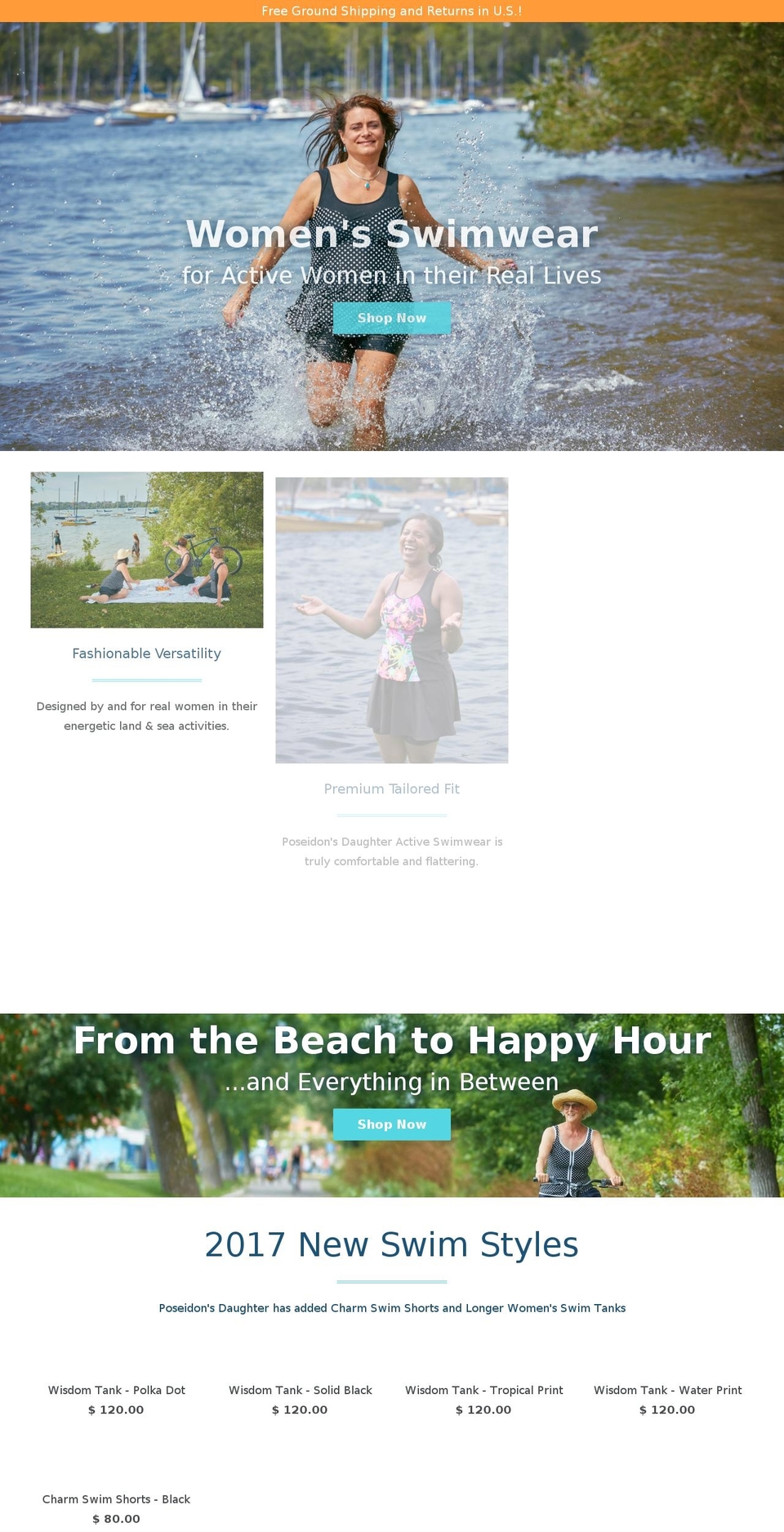 poseidonsdaughter.com shopify website screenshot