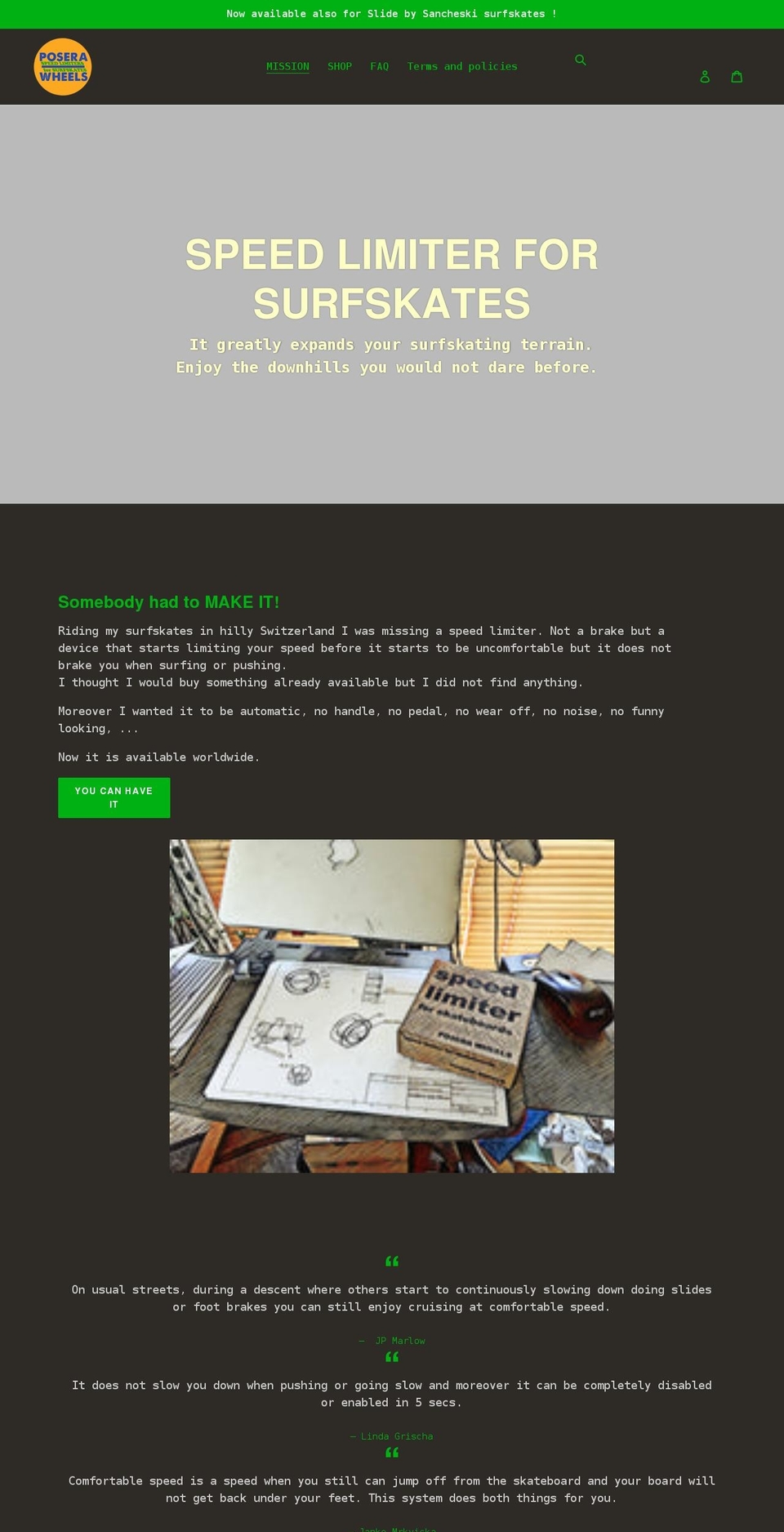 poserawheels.com shopify website screenshot