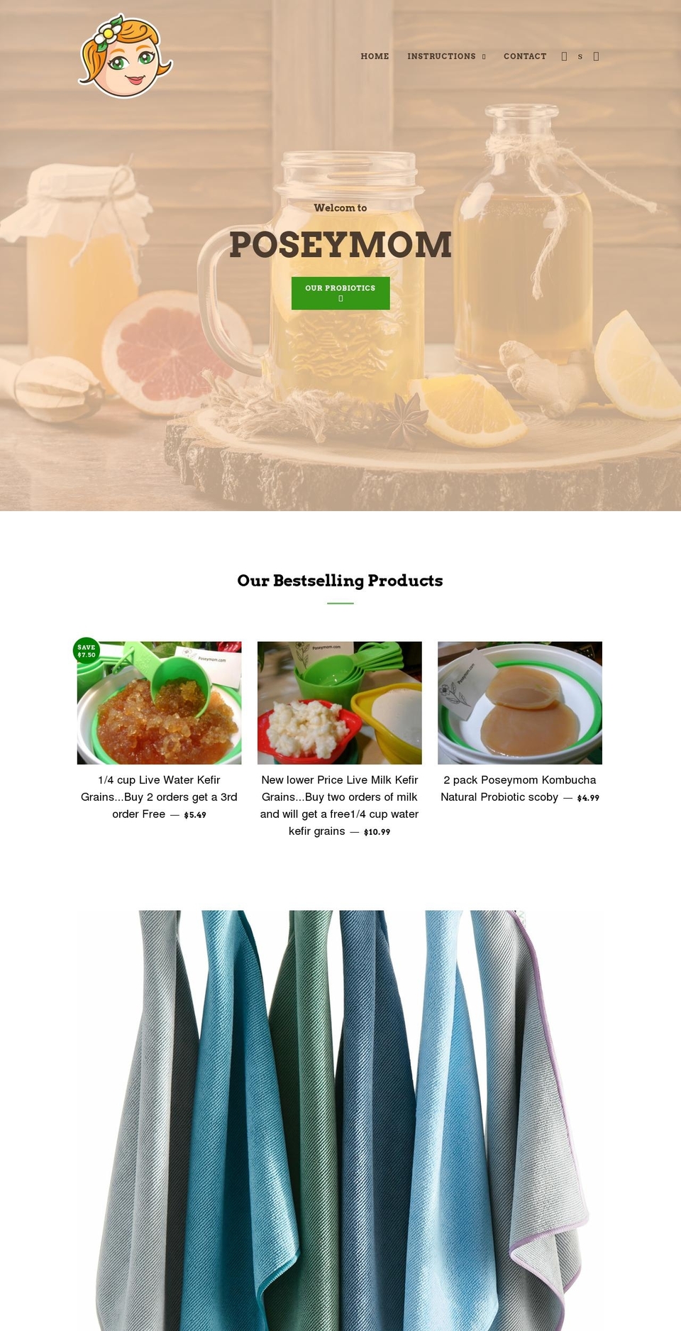 poseymom.com shopify website screenshot