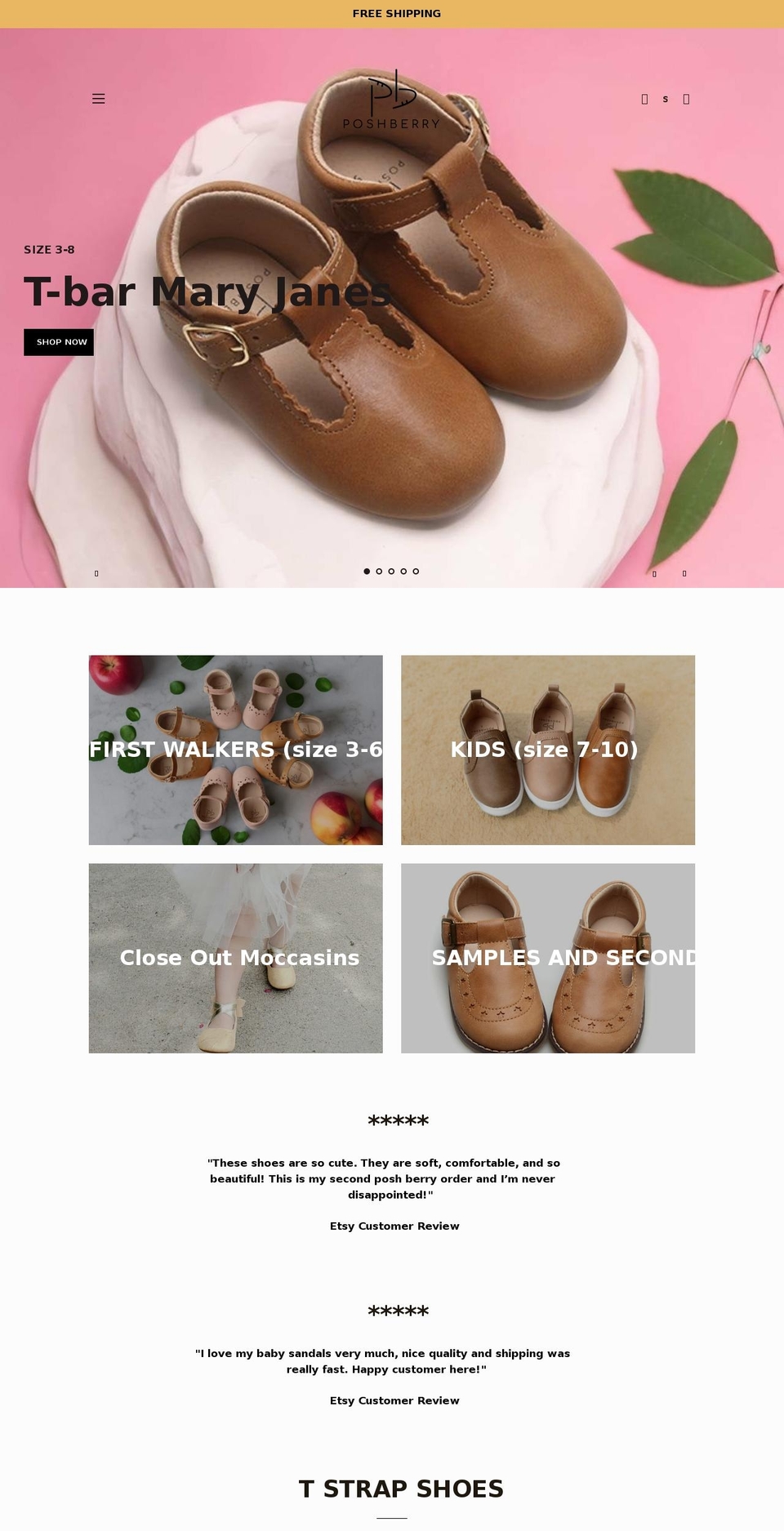 posh-berry.com shopify website screenshot