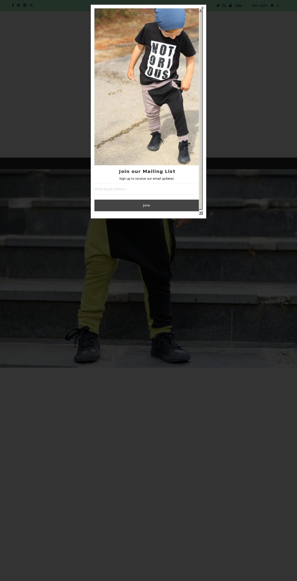 posh-kiddos.com shopify website screenshot