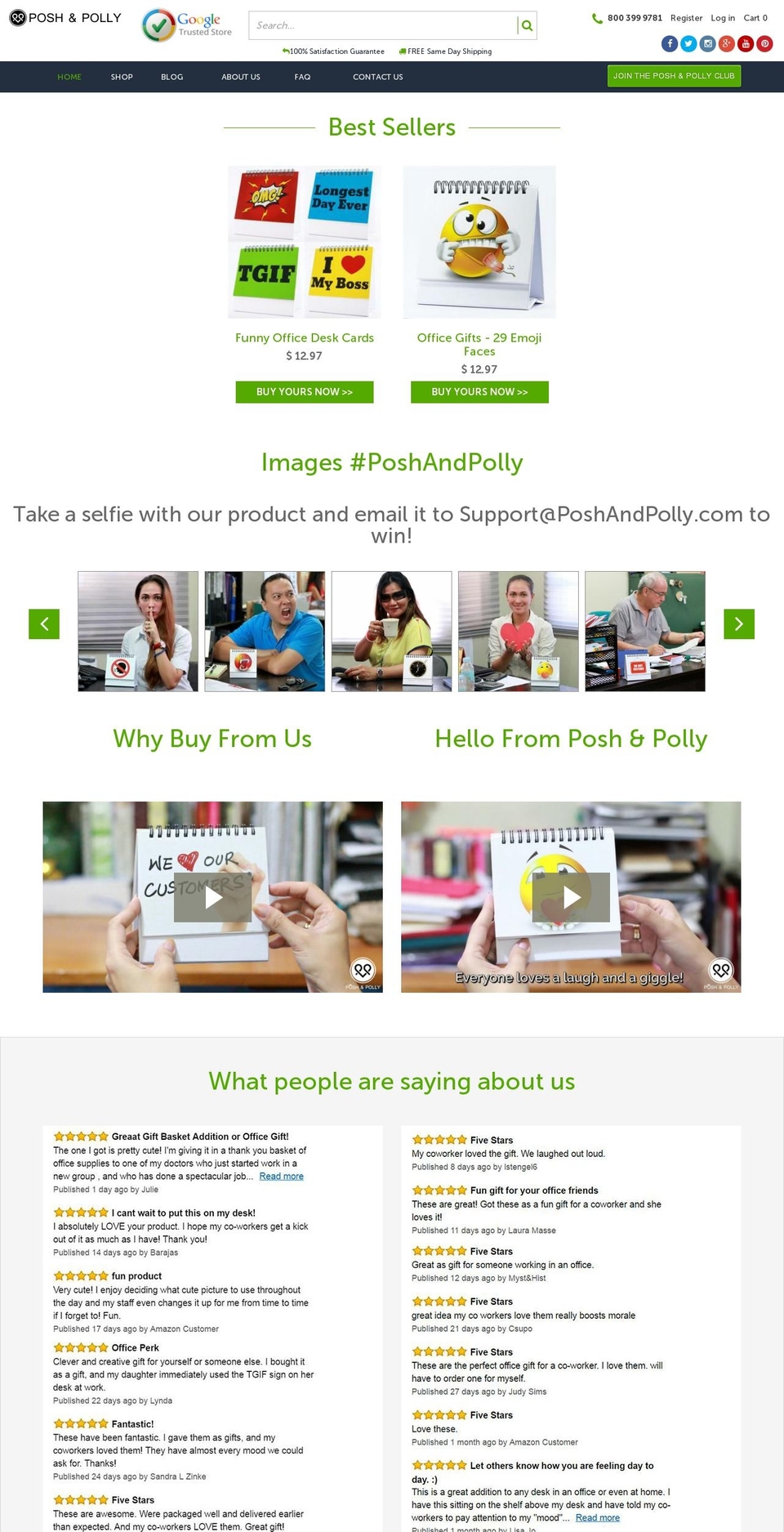 poshandpolly.com — Shopify storefront screenshot