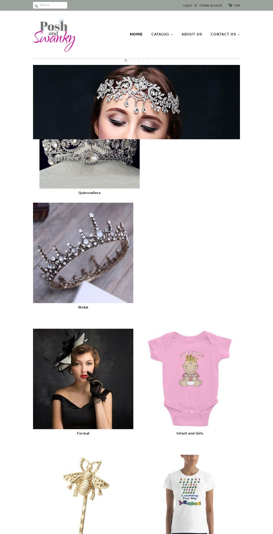 poshandswanky.com — Shopify storefront screenshot
