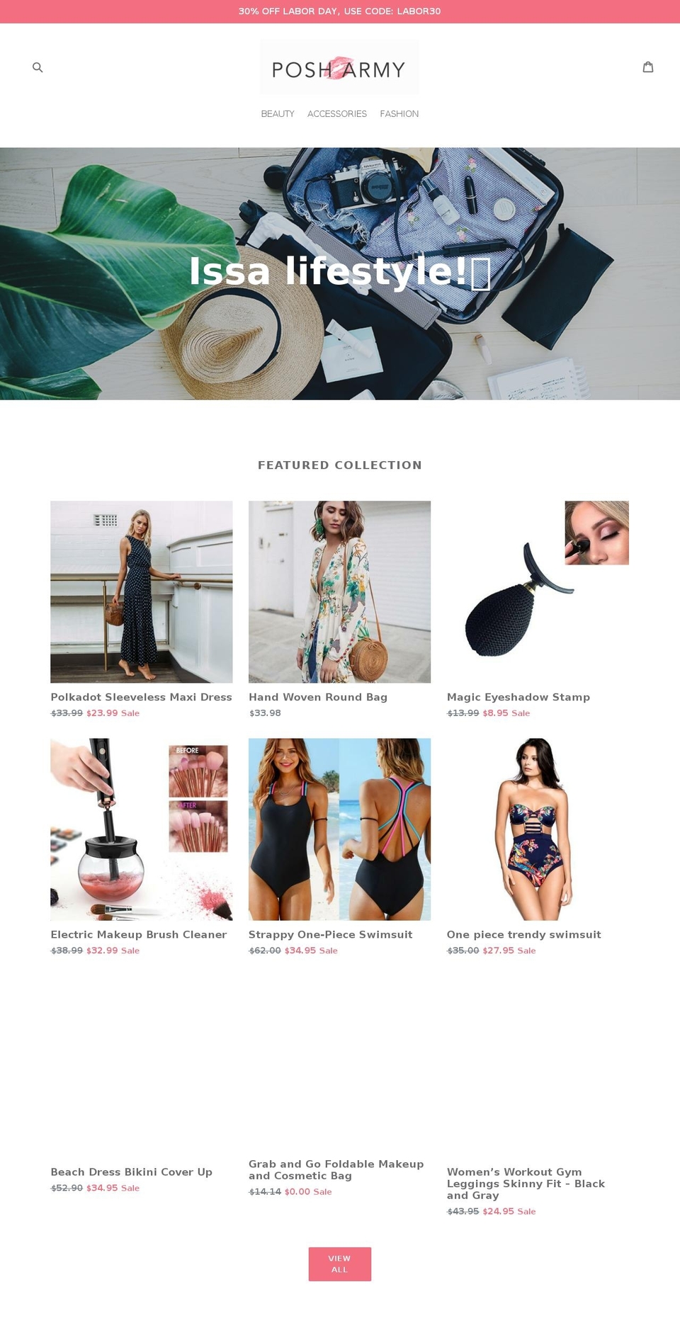 posharmy.com — Shopify storefront screenshot
