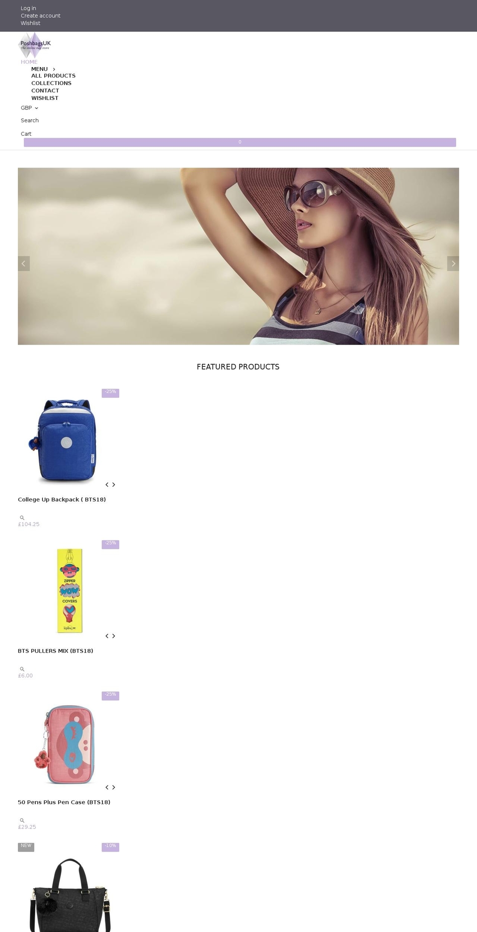 jasper-v1-3-5 Shopify theme site example poshbagsuk.co.uk