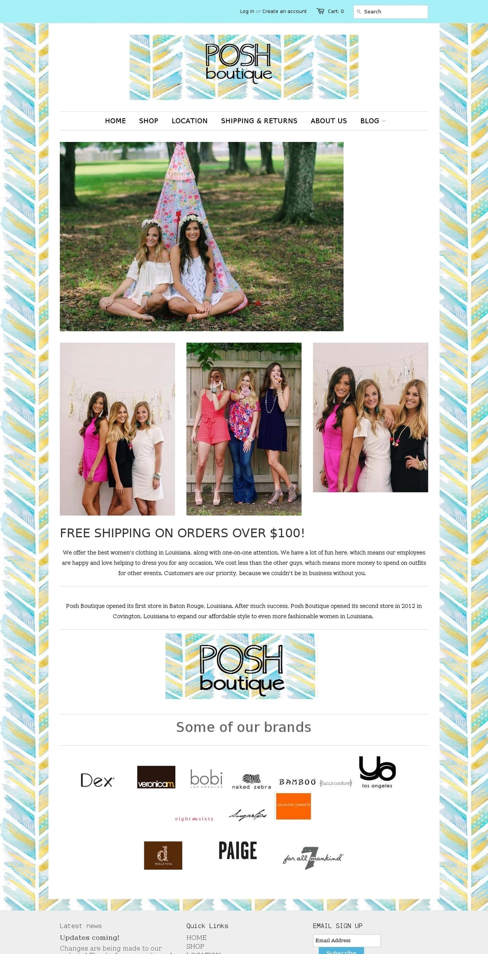 poshboutique21.com shopify website screenshot