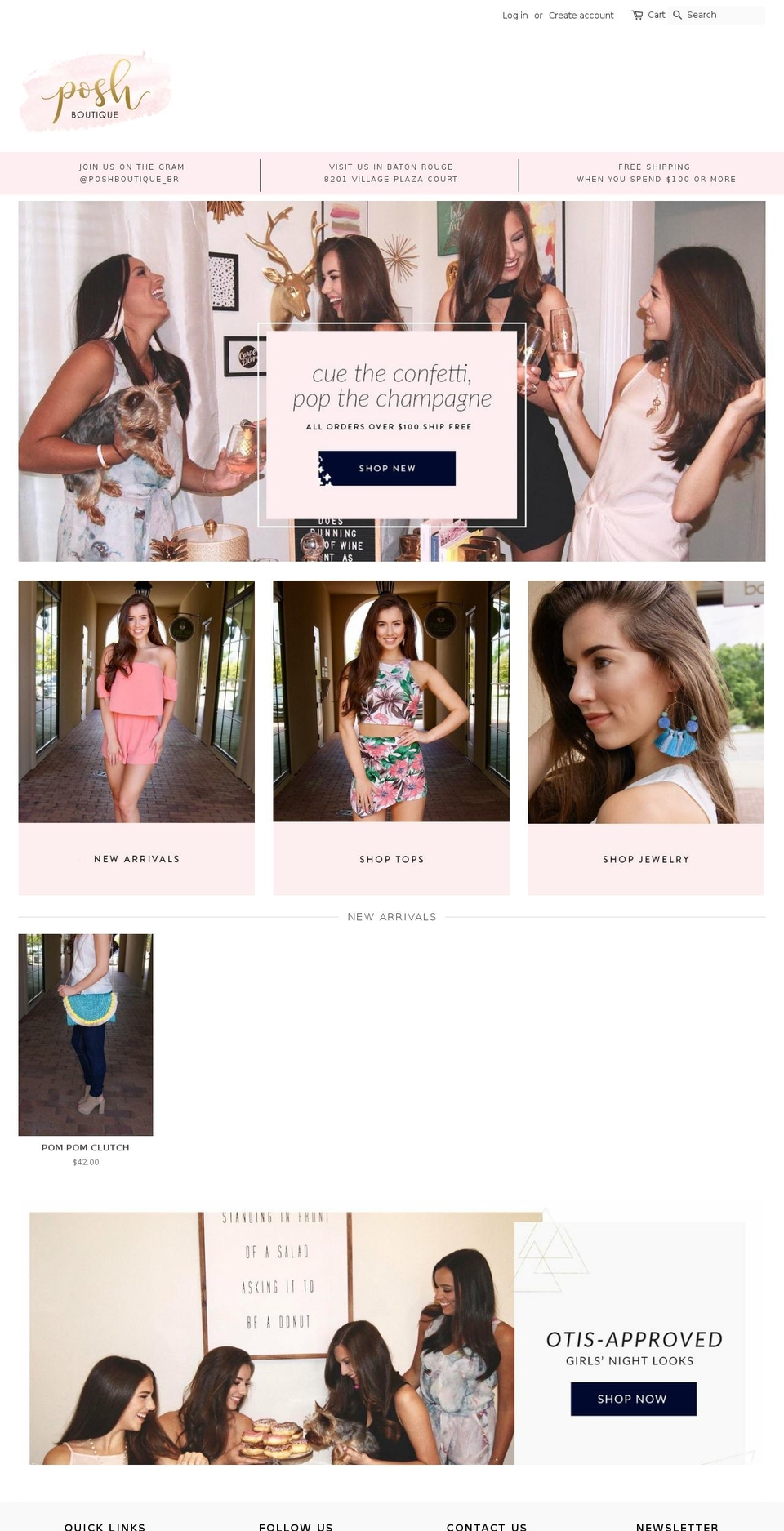 poshboutiquebr.com shopify website screenshot