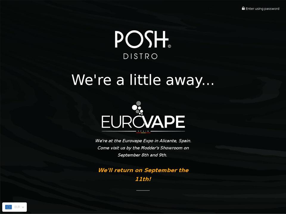 poshdistro.com — Shopify storefront screenshot