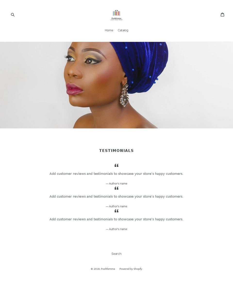 poshfemmeclothing.com — Shopify storefront screenshot