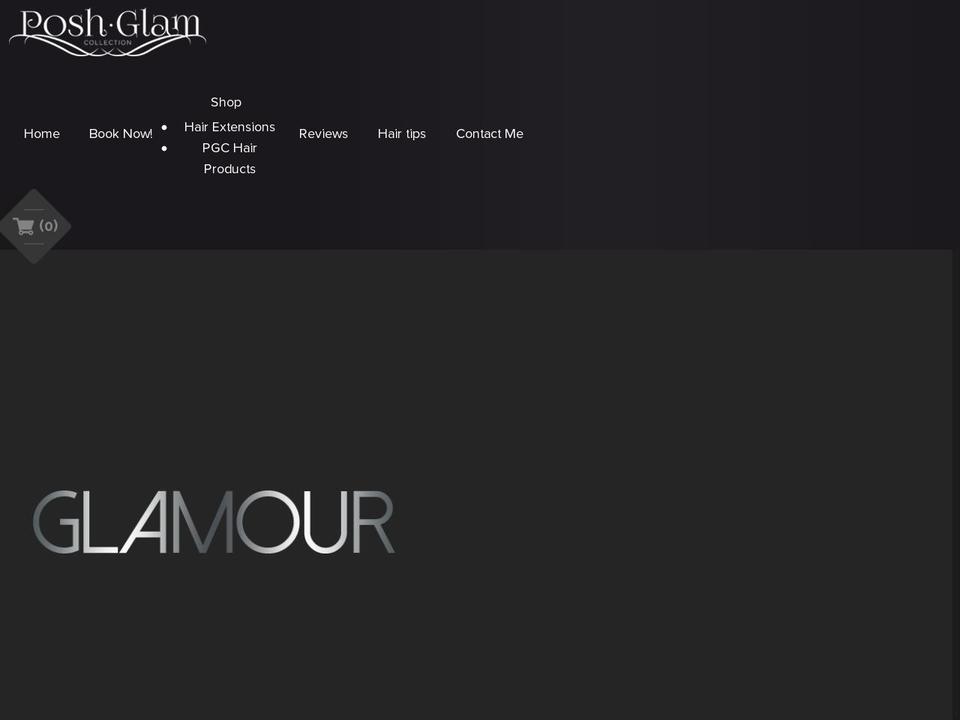 poshglamcollection.com — Shopify storefront screenshot