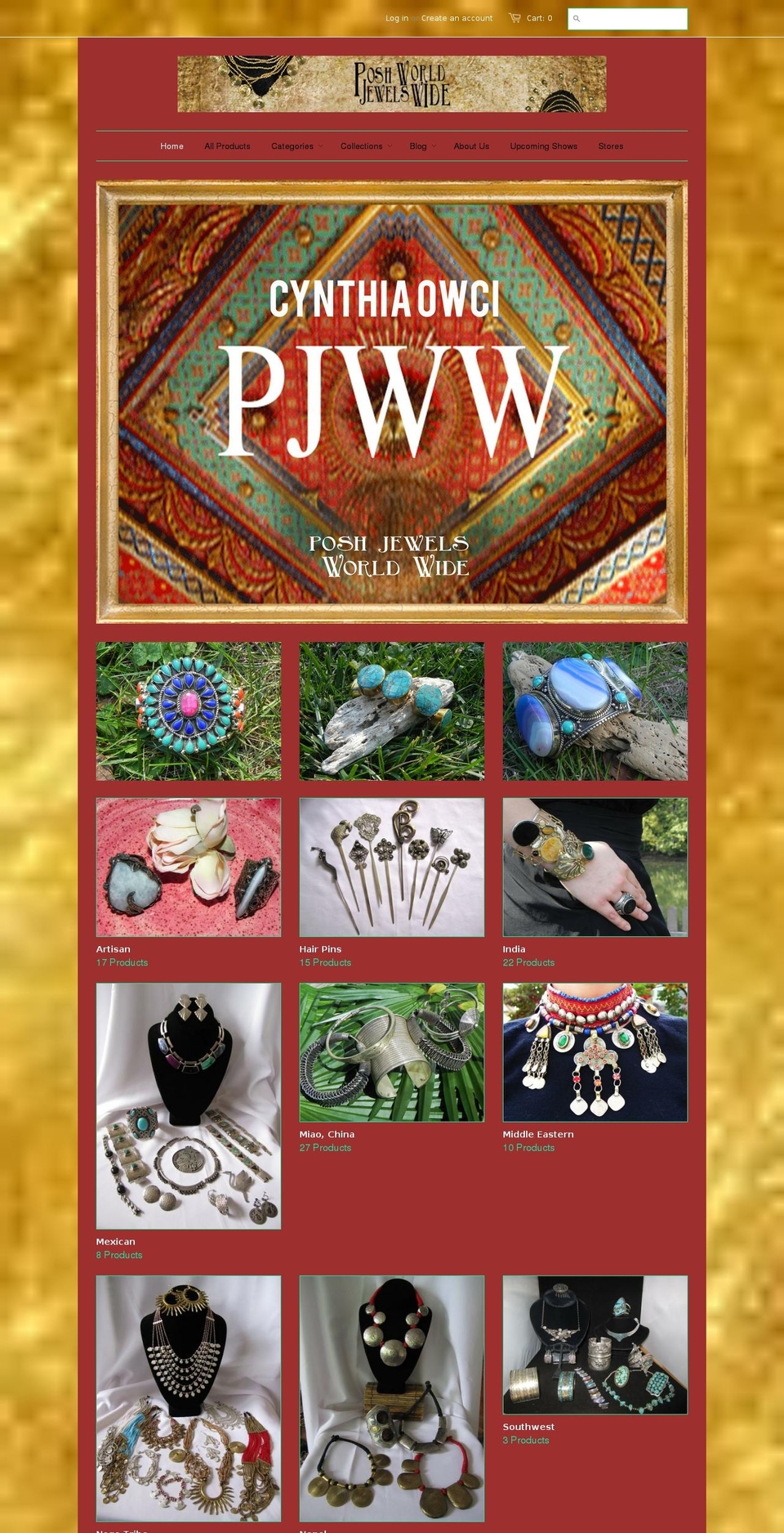 poshjewelsworldwide.com shopify website screenshot