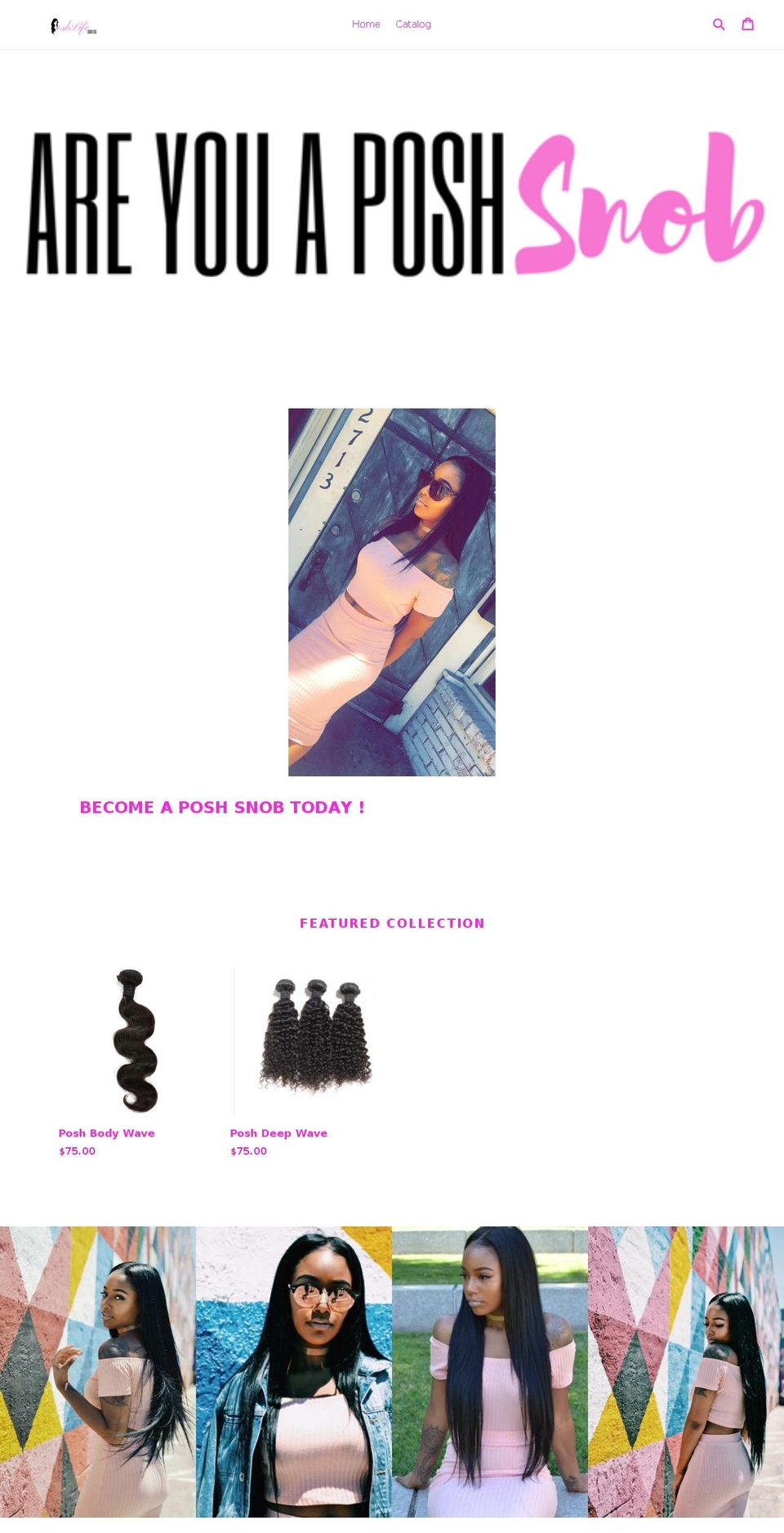 poshlifecosmetics.com — Shopify storefront screenshot