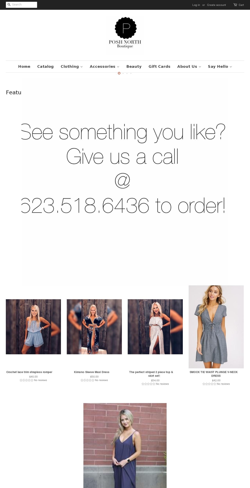 poshnorth.com shopify website screenshot