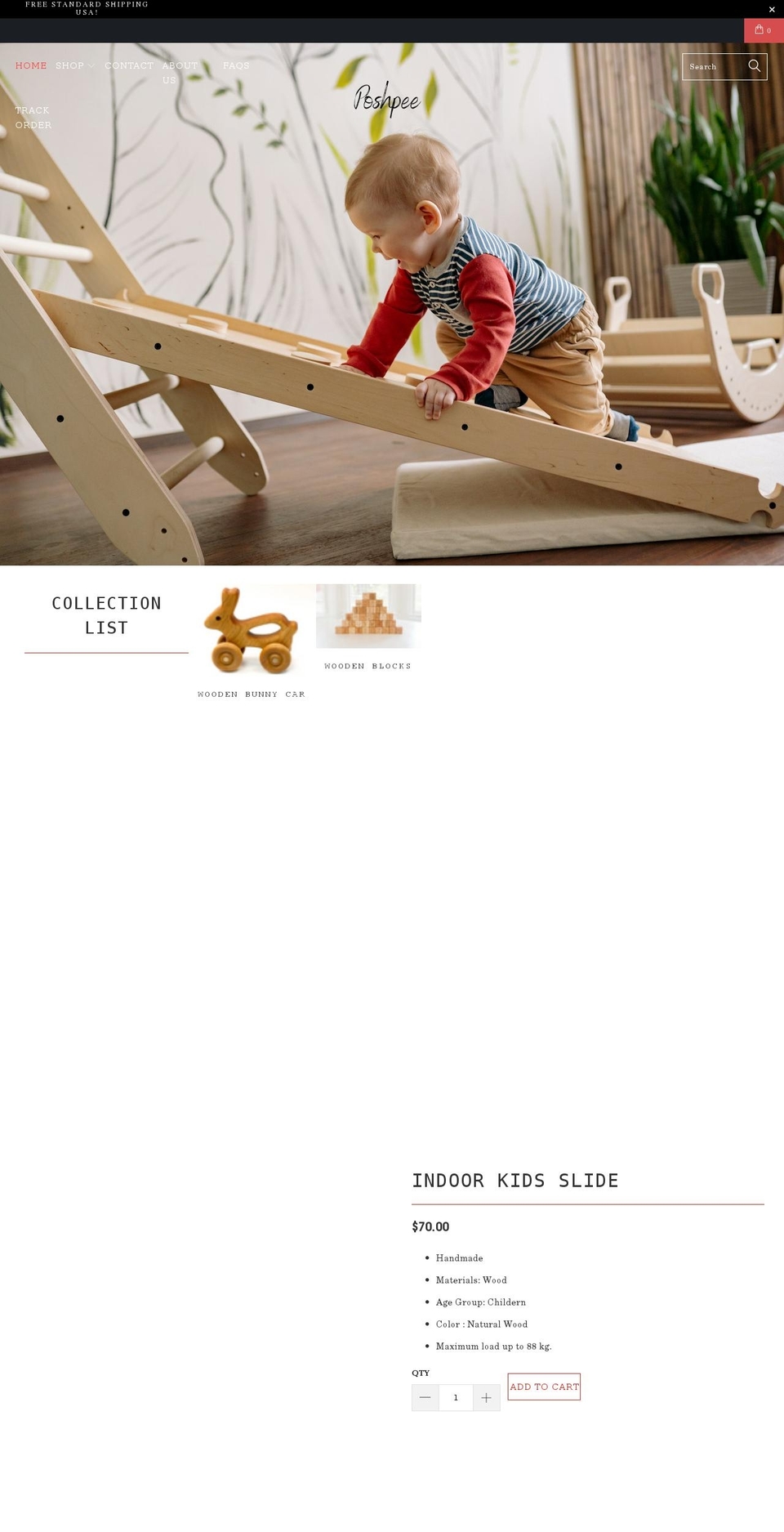 poshpee.com shopify website screenshot