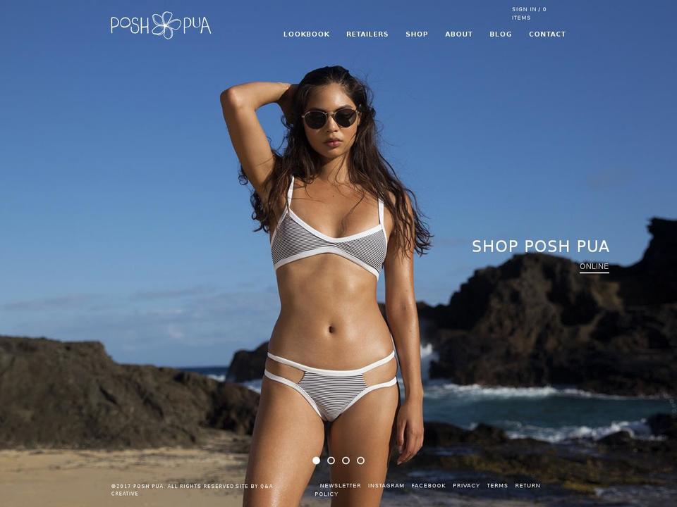 poshpua.com shopify website screenshot