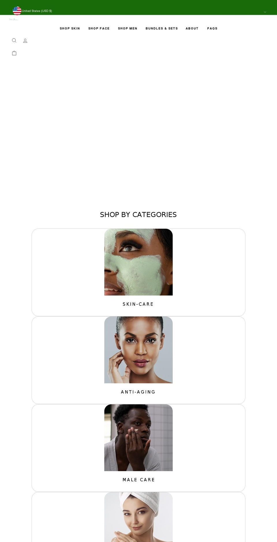 poshskinessentials.com shopify website screenshot