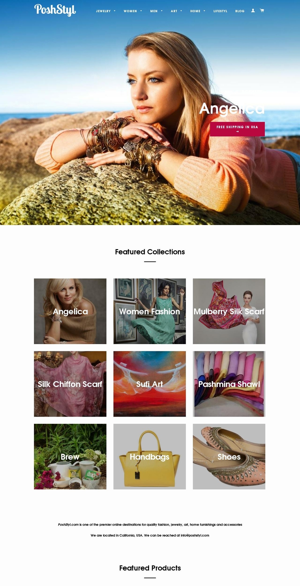 poshstyl.com shopify website screenshot