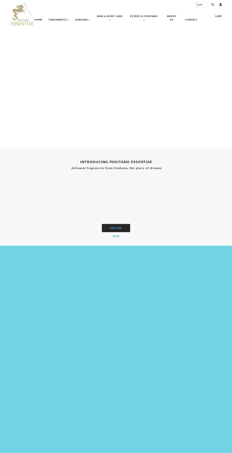 positanoessentiae.com — Shopify storefront screenshot