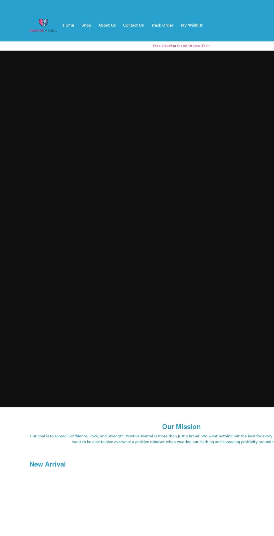 positive-mentality.com shopify website screenshot