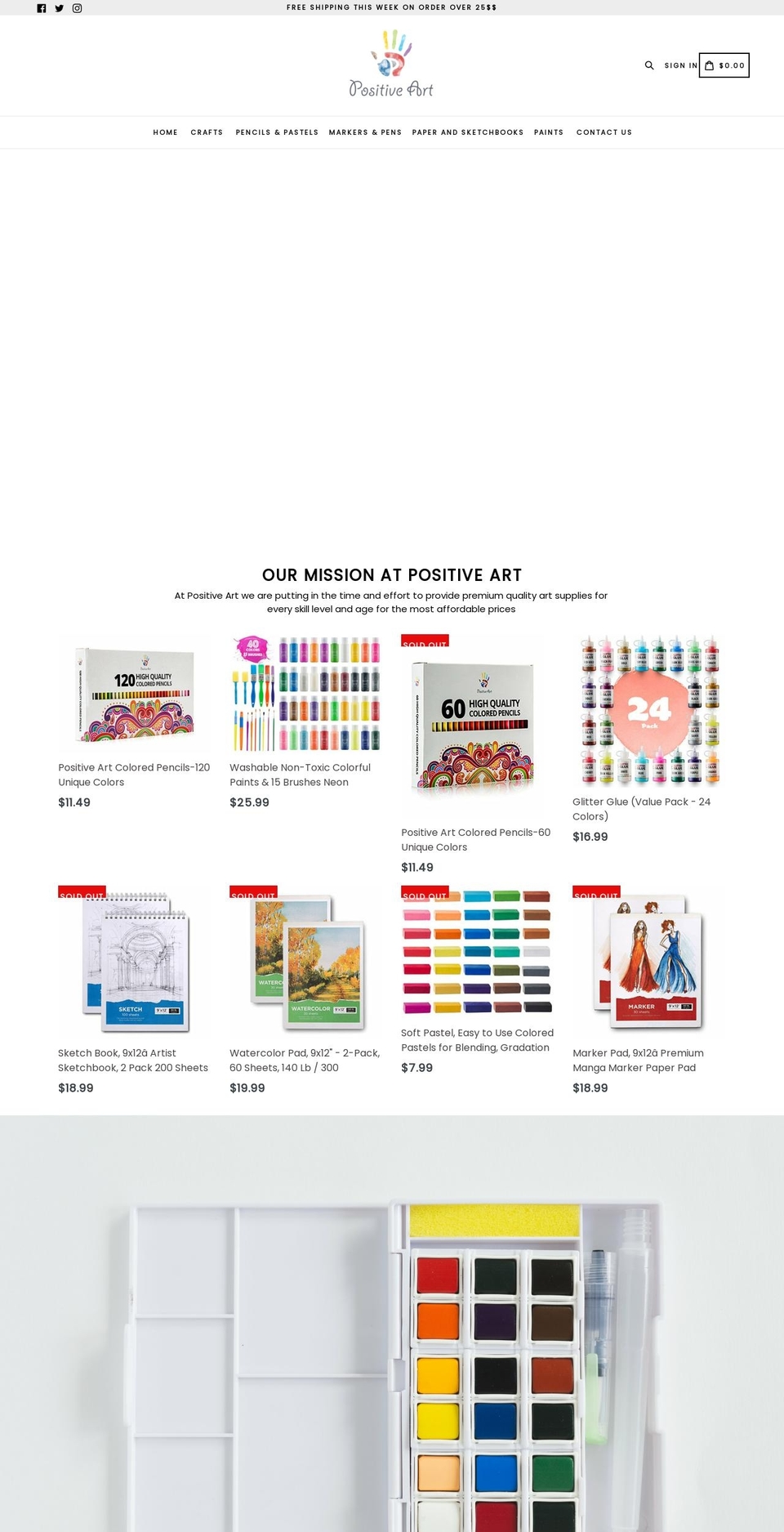 Designersguru Shopify theme site example positiveart.us