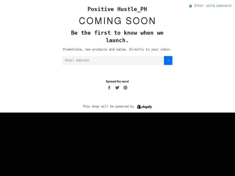positivehustleph.com shopify website screenshot