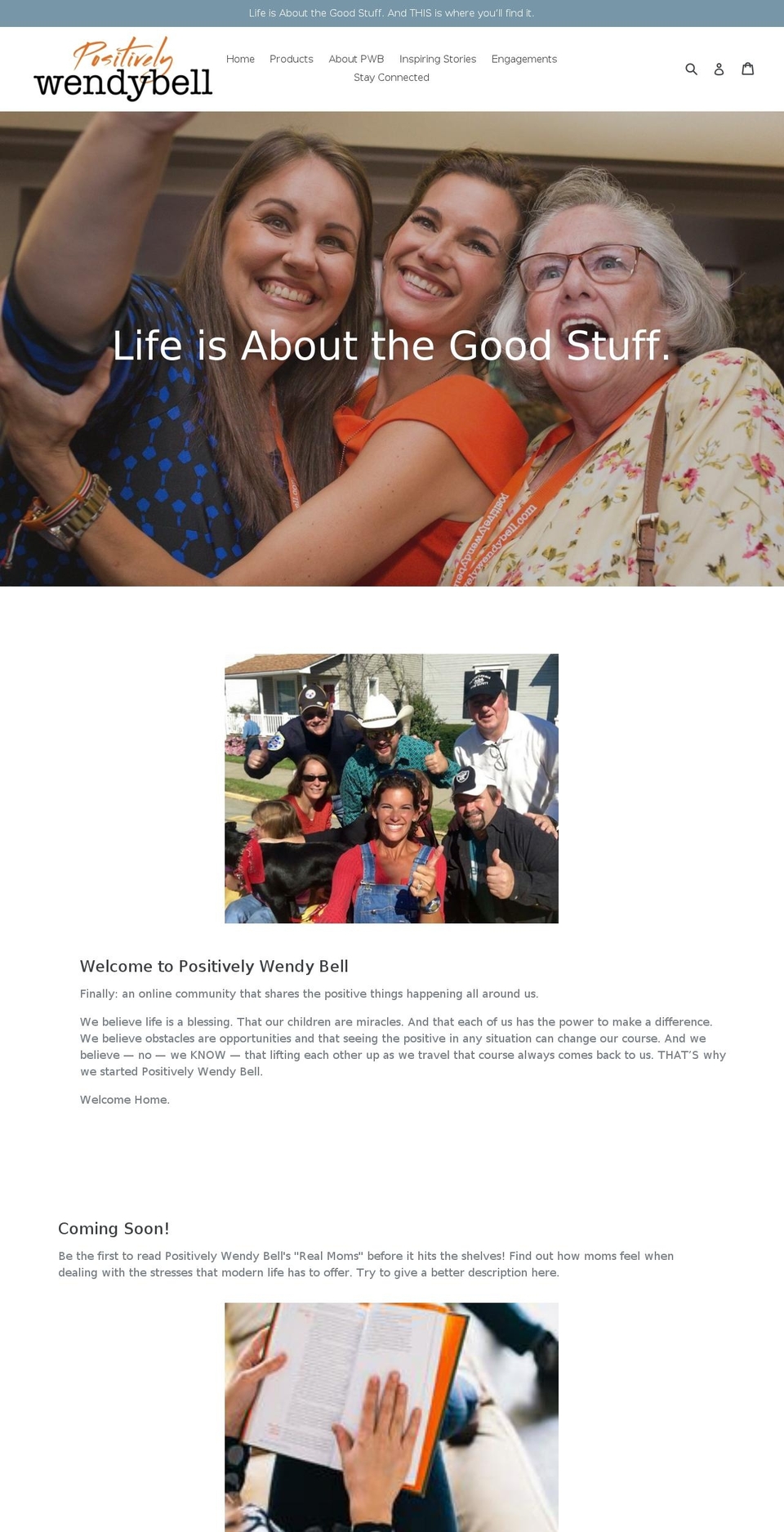 positivelywendybell.com — Shopify storefront screenshot