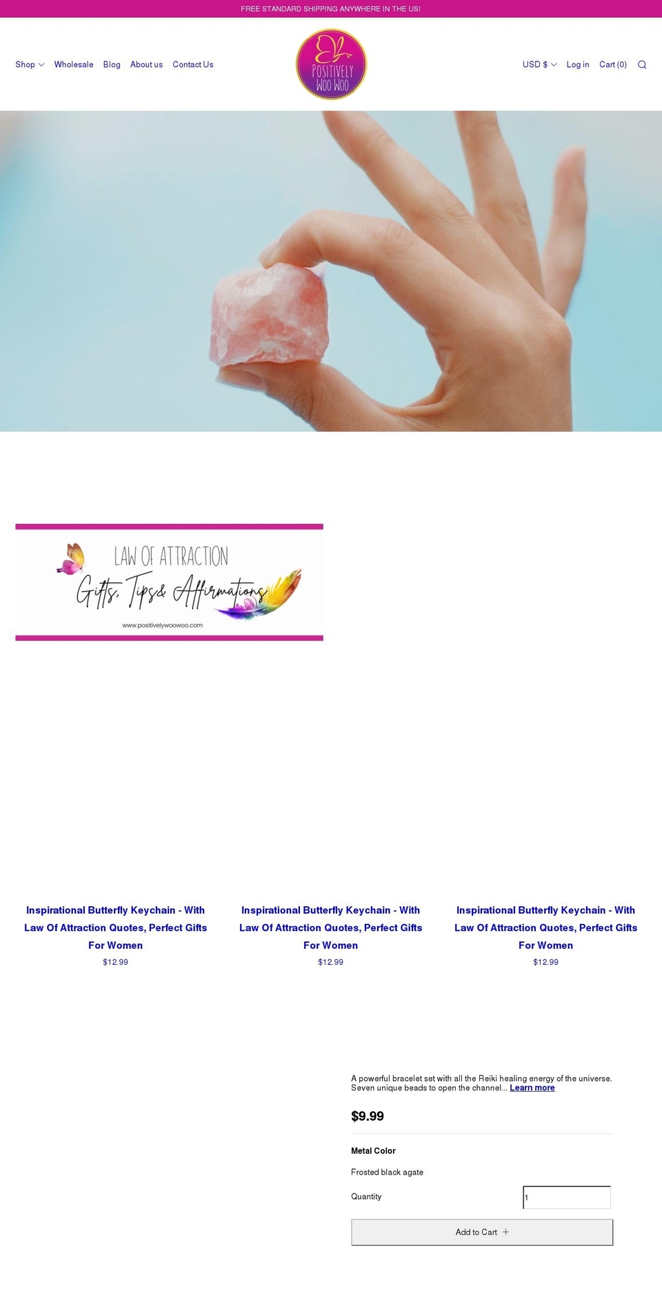 positivelywoowoo.com shopify website screenshot