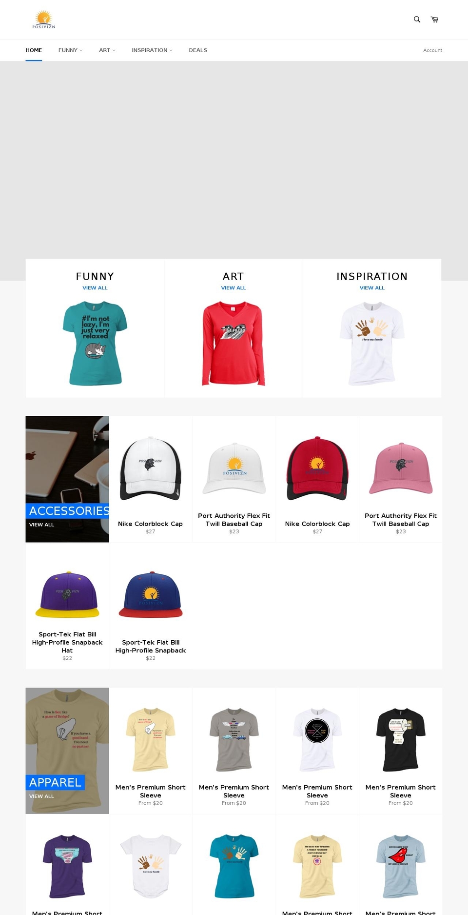 posivizn.com — Shopify storefront screenshot
