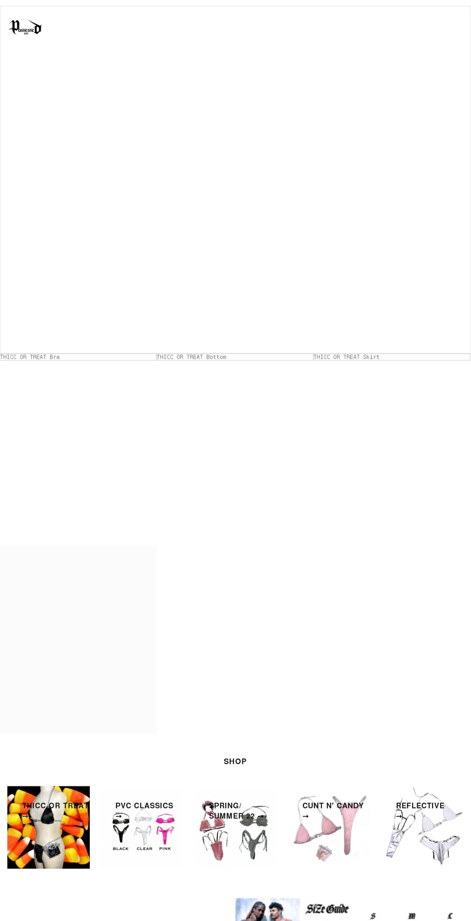 possessednyc.com shopify website screenshot