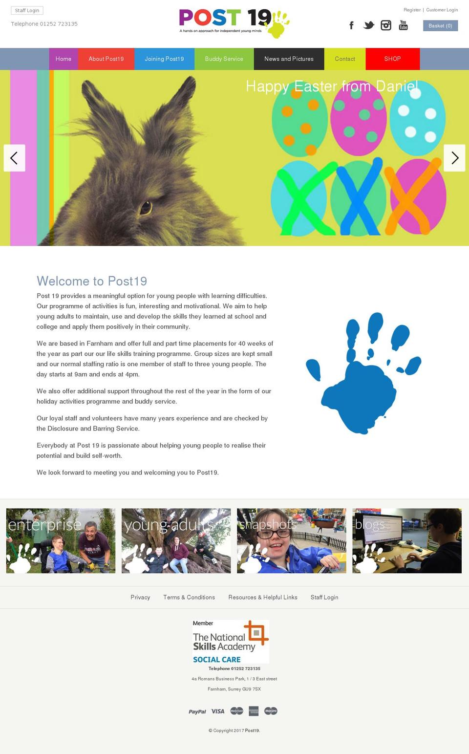 post19.com shopify website screenshot
