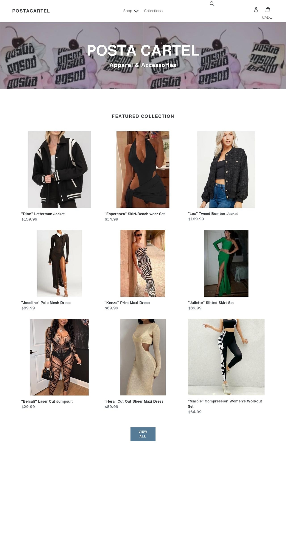 postacartel.com shopify website screenshot