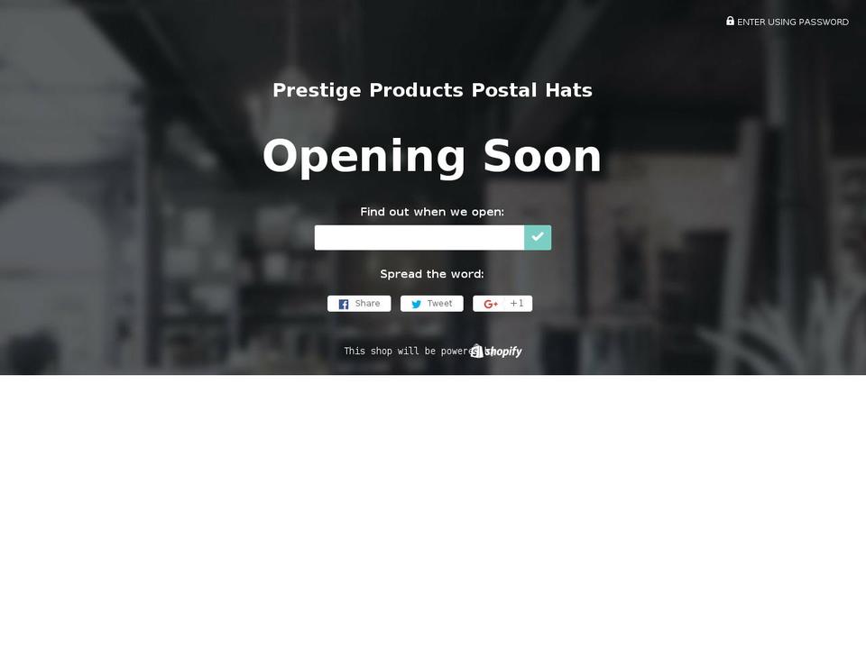 postalhat.com shopify website screenshot
