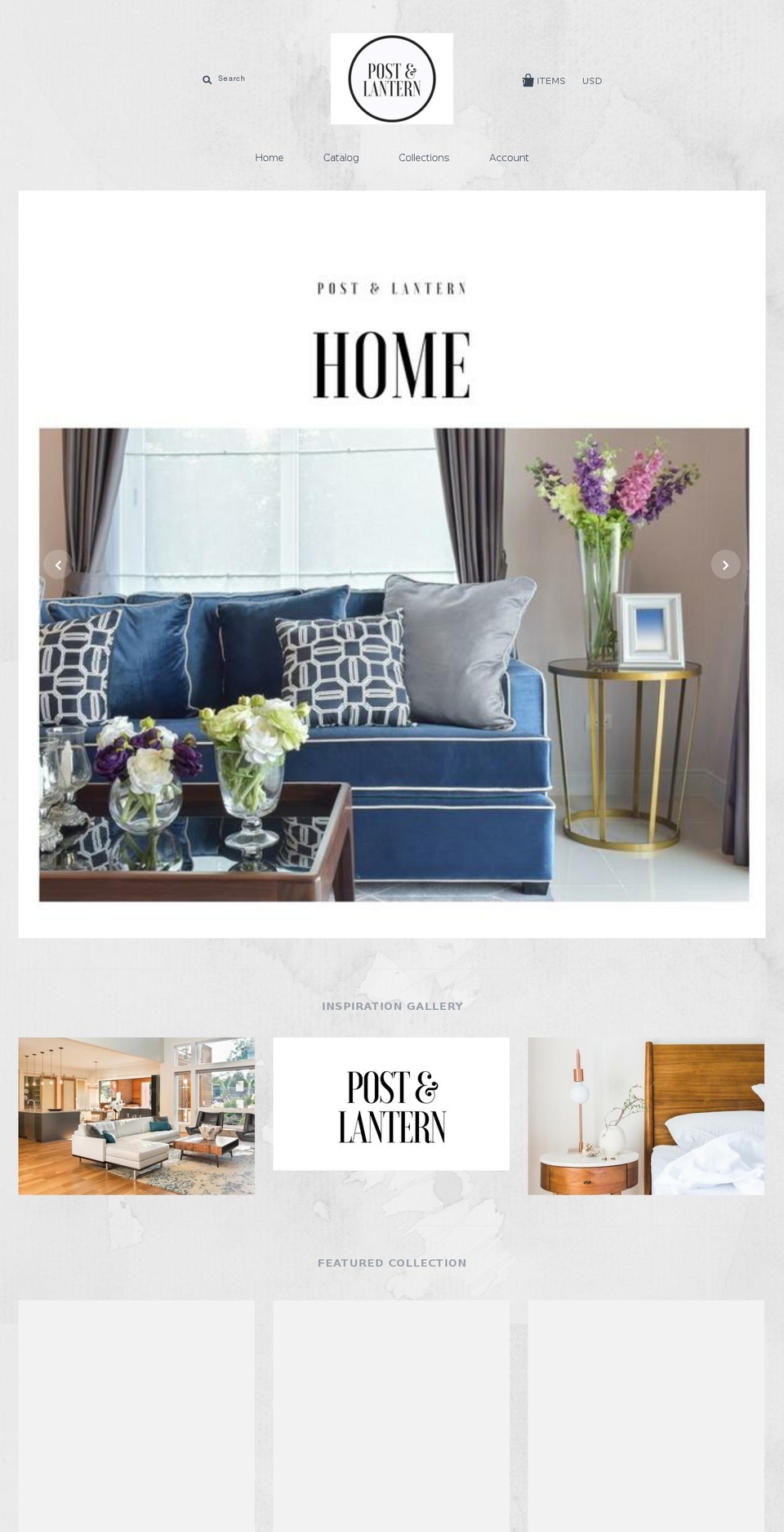 postandlantern.com — Shopify storefront screenshot